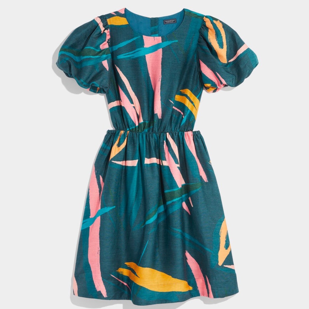 Vineyard vines puff-sleeve cutout dress, new with tags - Picture 2 of 3